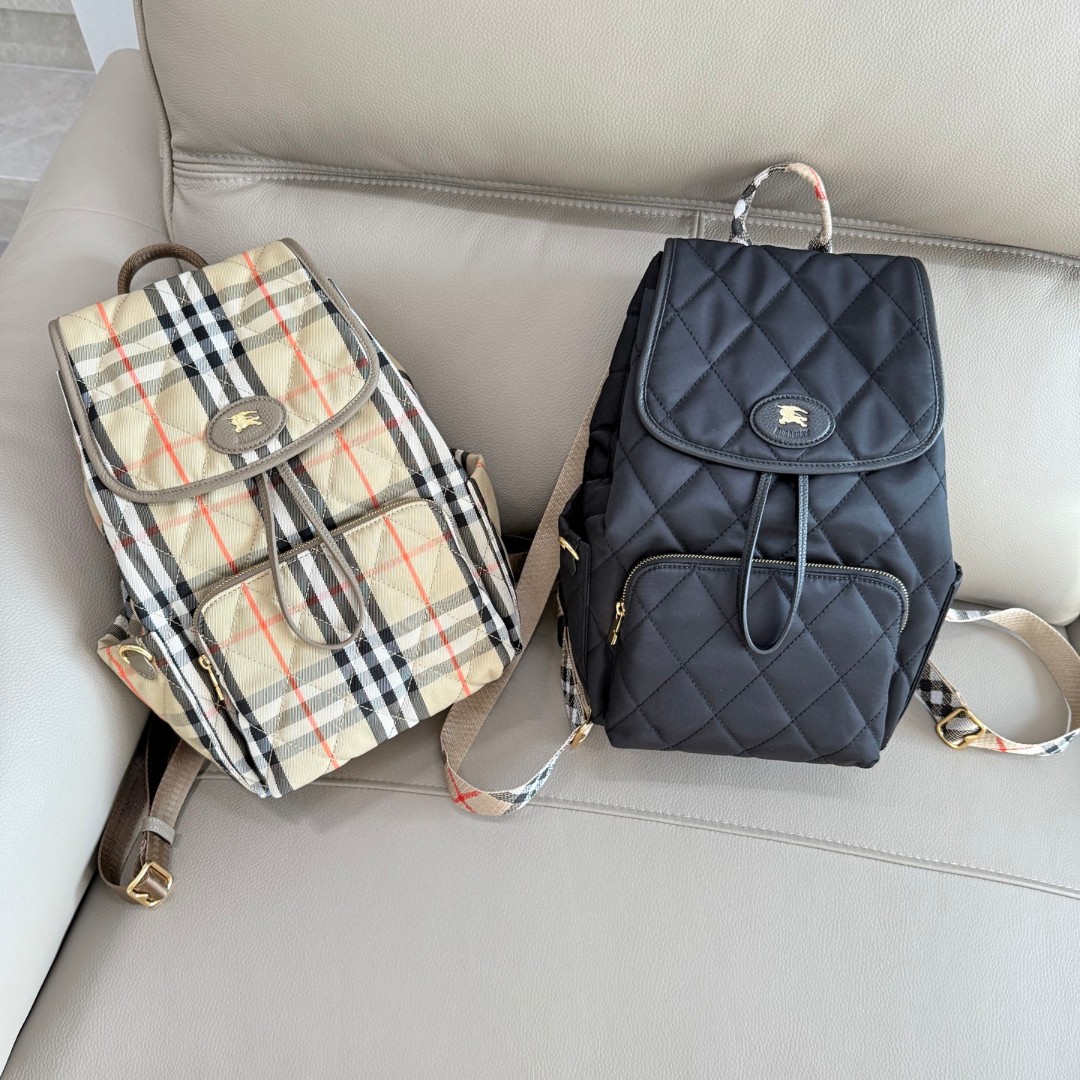 Burberry Double backpack with college style