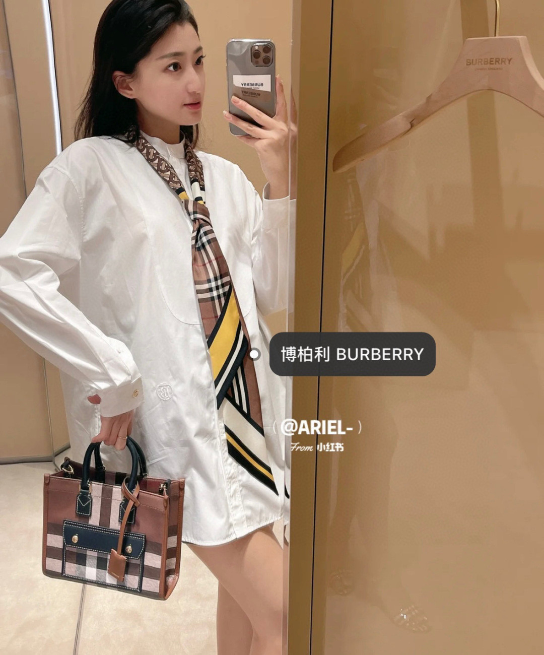 Burberry bag Upper body picture — photo 7