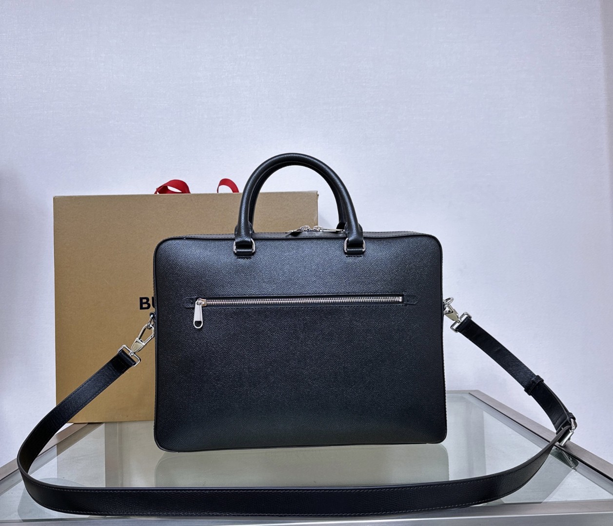 Burberry Briefcase Black 37x9x27cm business