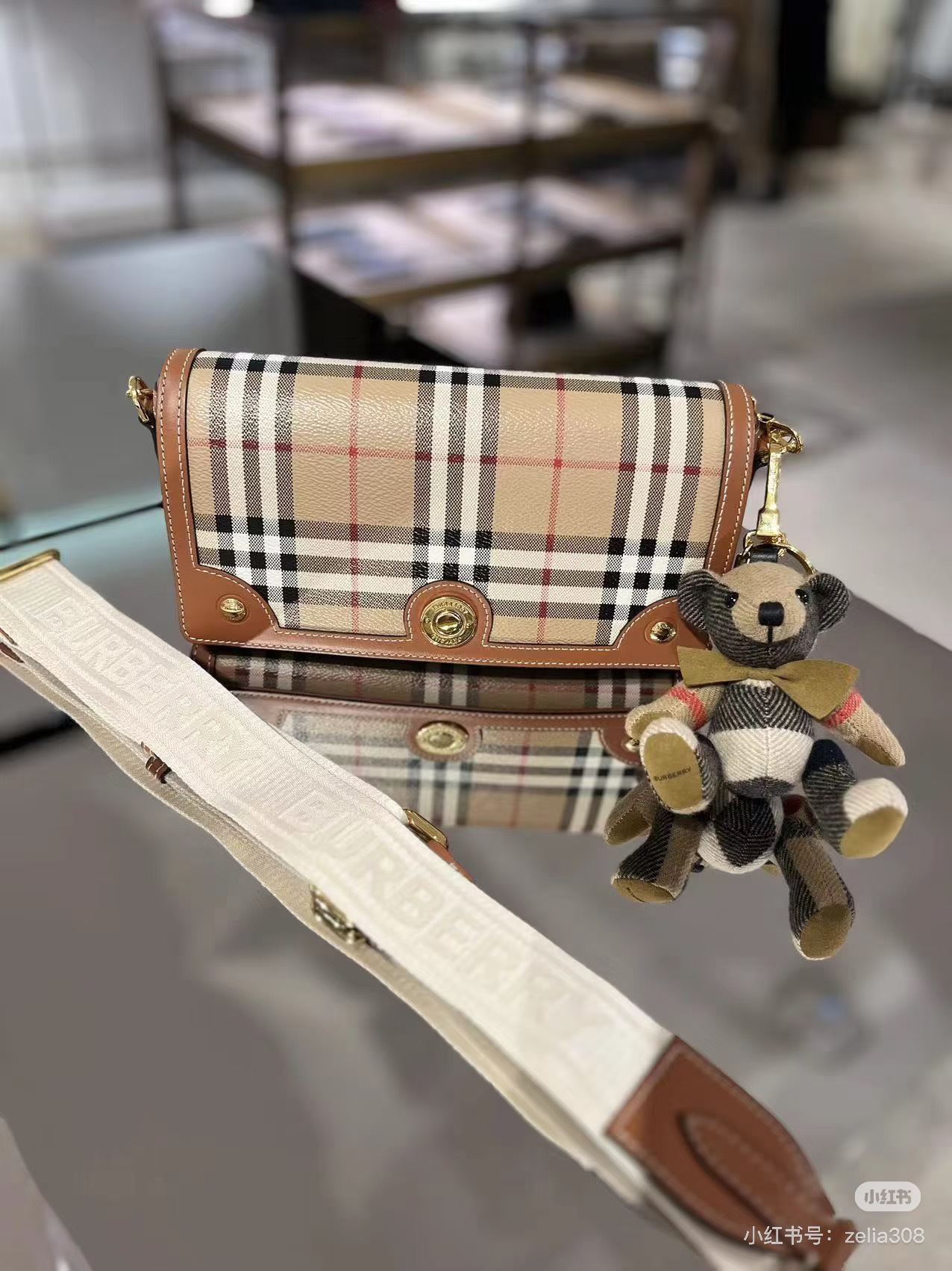 Burberry bag New retro plaid small bag — photo 4