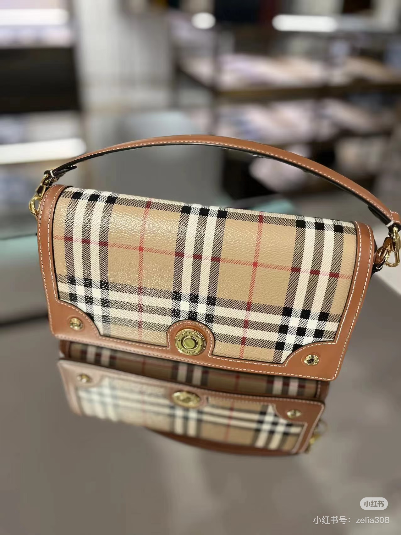 Burberry bag New retro plaid small bag — photo 3