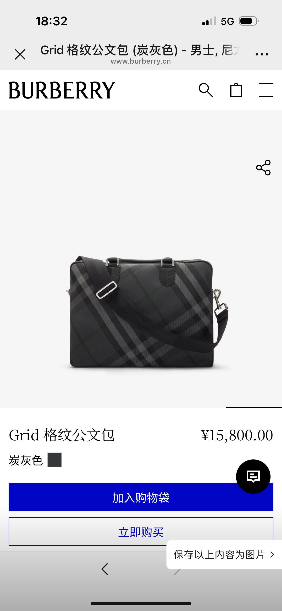 Сумка Burberry Изображение с официального сайта — photo 2