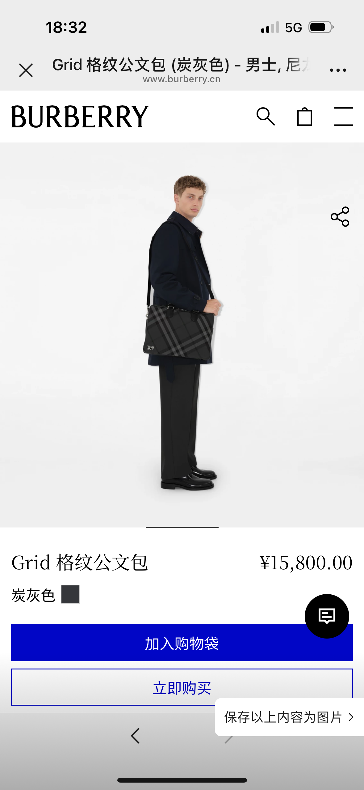Сумка Burberry Изображение с официального сайта — photo 5