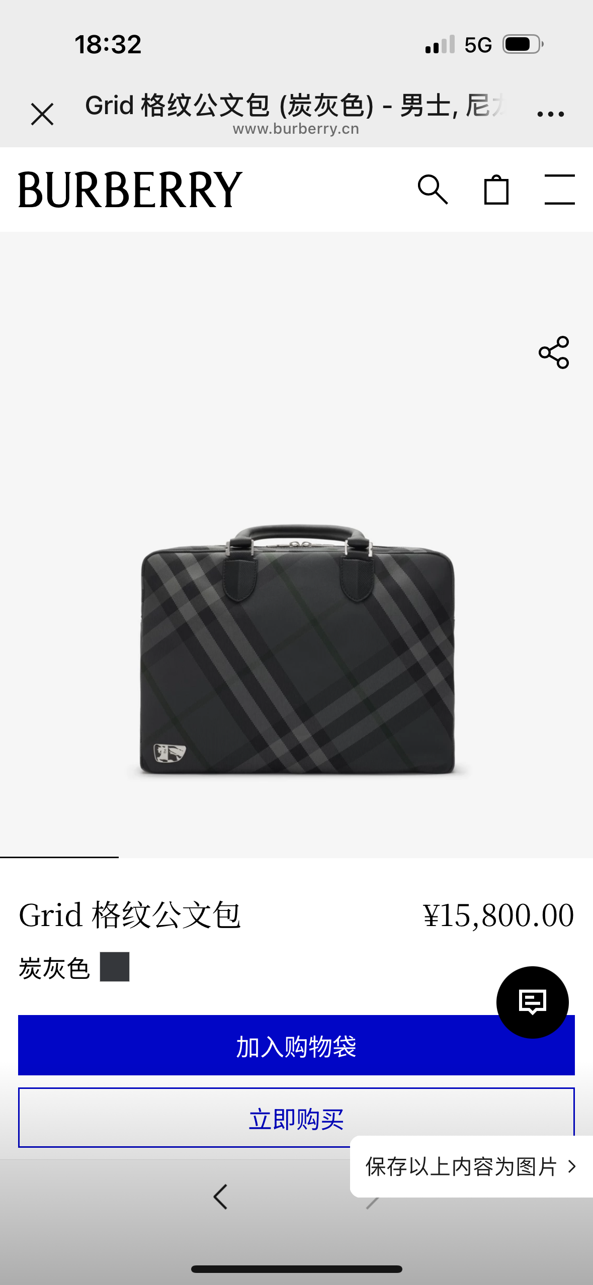 Сумка Burberry Изображение с официального сайта — photo 3