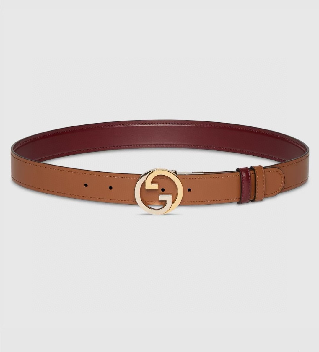 Gucci 3.0新款旋转圆饼扣，搭配双面头层牛皮，时尚百搭，商务休闲！