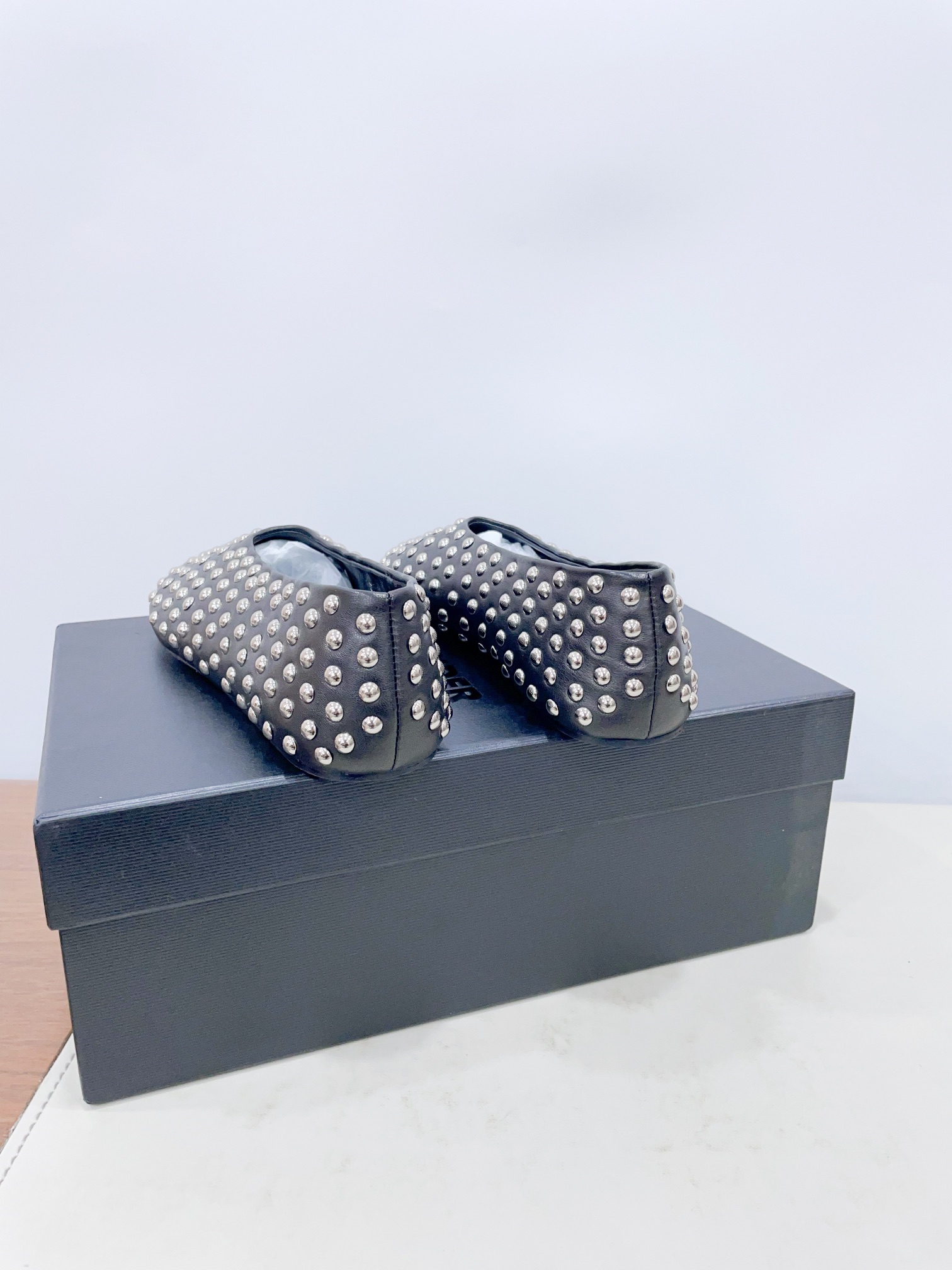 P700 Roundhead Burken Ballet Shoes: Retro Style with Sheepskin and Metal Buttons - 图片 8