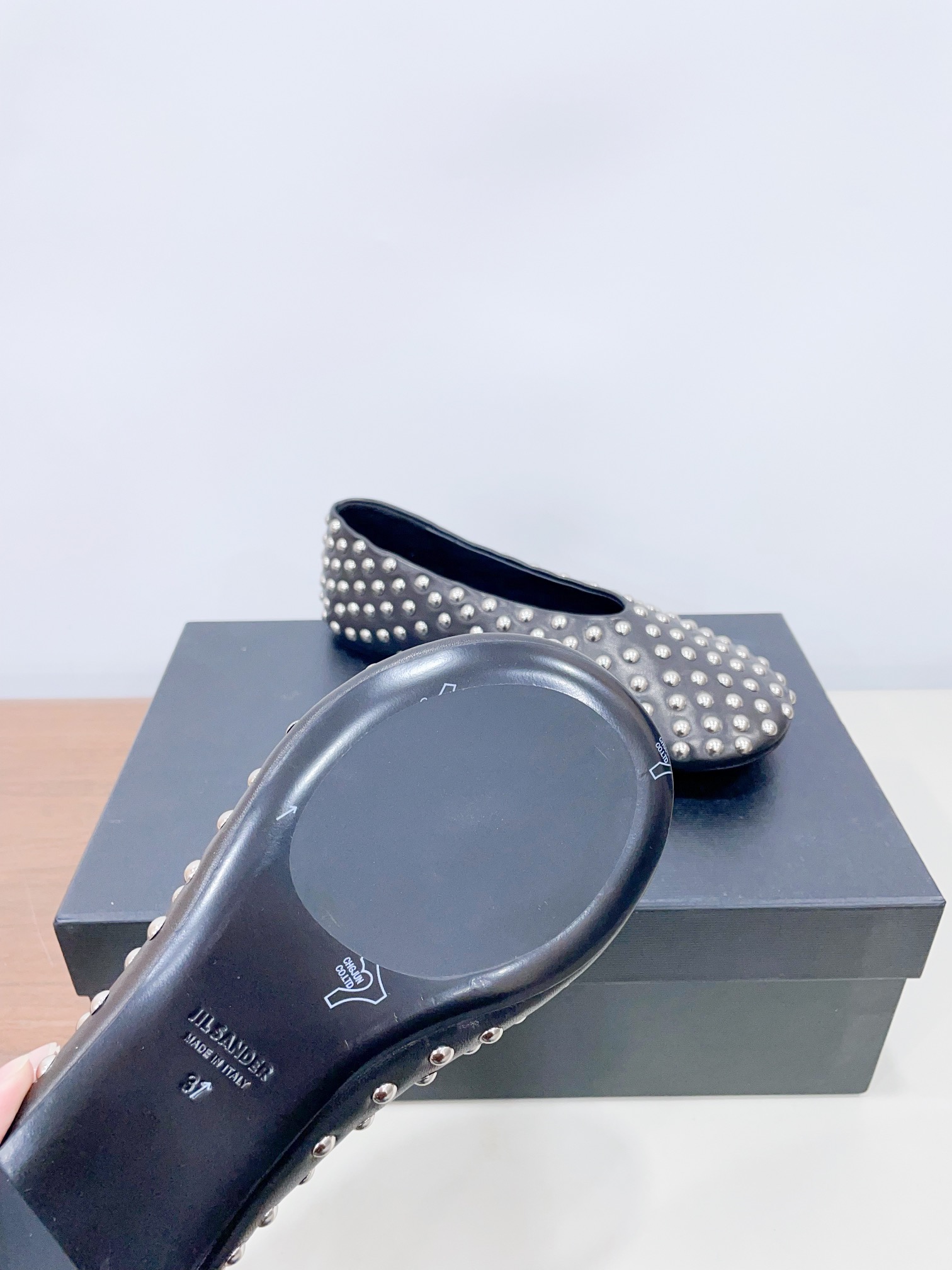 P700 Roundhead Burken Ballet Shoes: Retro Style with Sheepskin and Metal Buttons - 图片 6