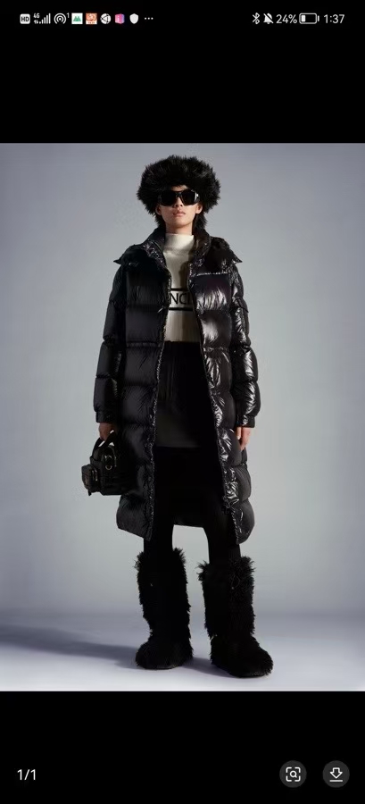 中长款 女款 玛雅羽绒服 黑色官网图～