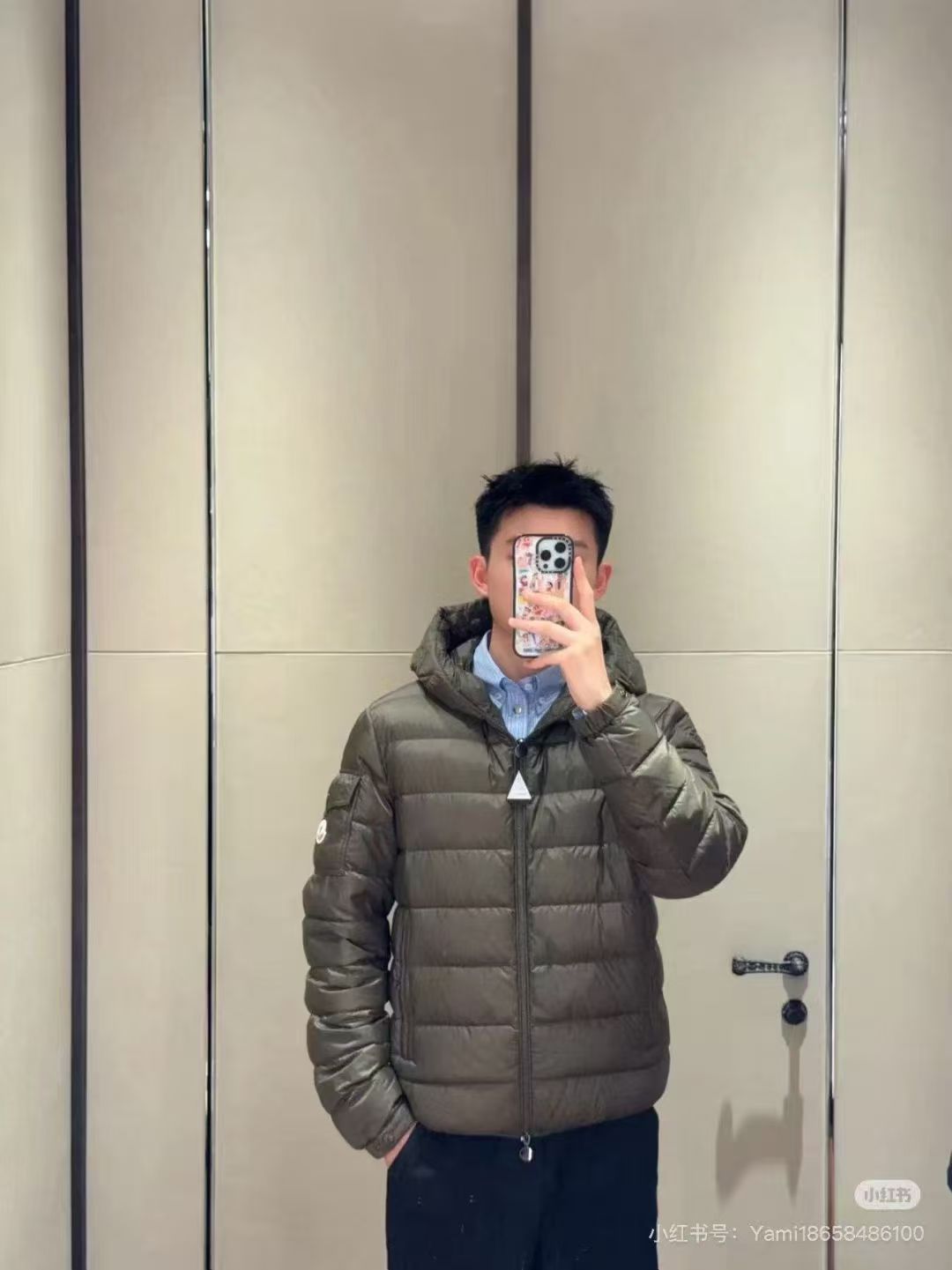 Moncler 蒙口 Najan连帽羽绒服～上身图