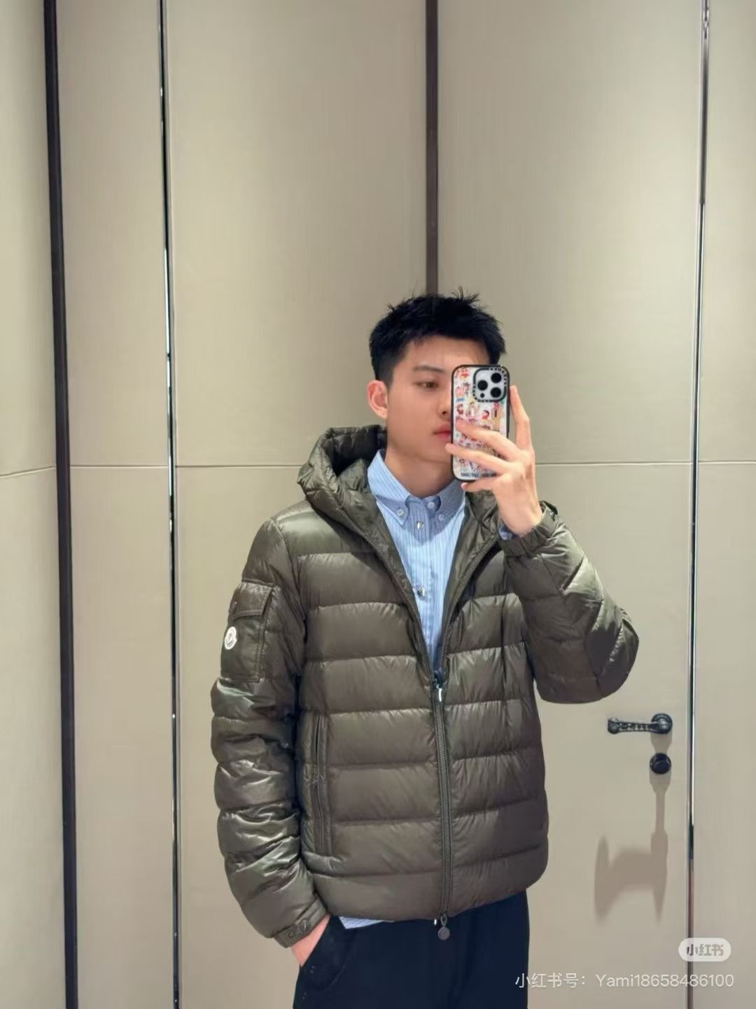 Moncler 蒙口 Najan连帽羽绒服～上身图