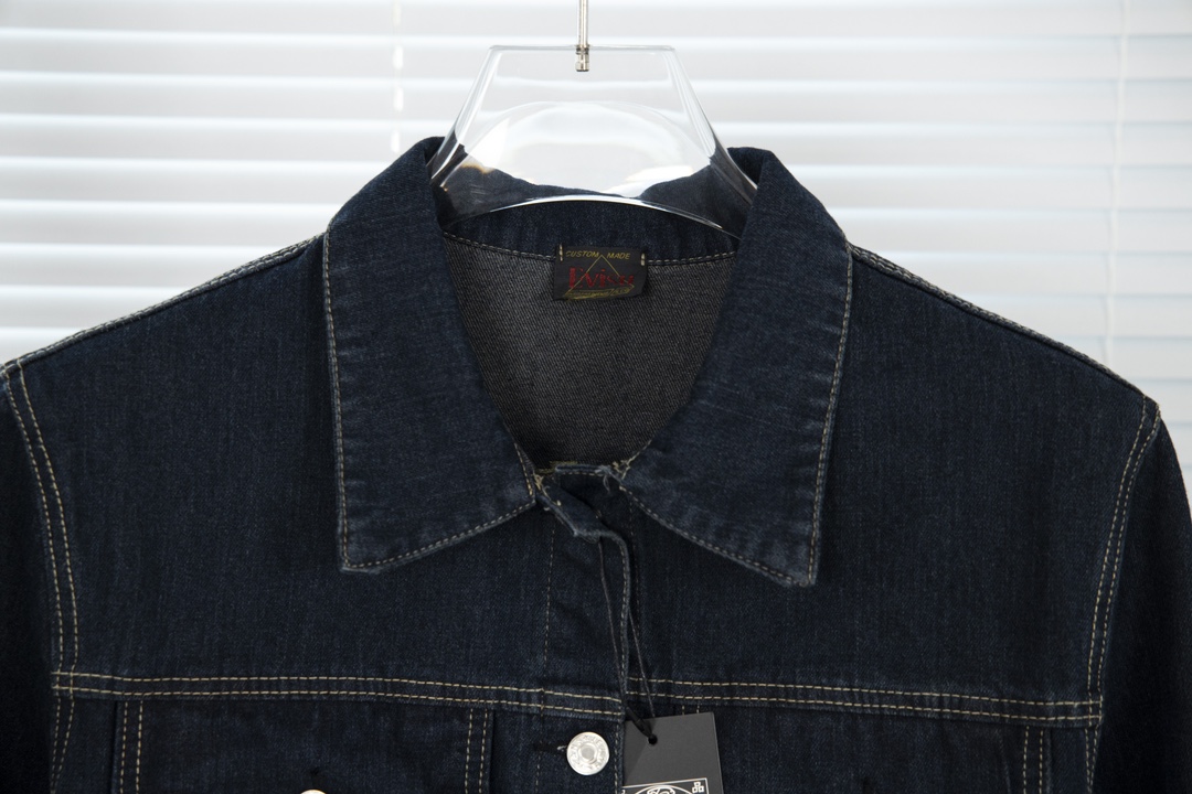 YAO T11 Cowboy Jacket with Japanese Legend Embroidery and Double Dog Pattern - 图片 4