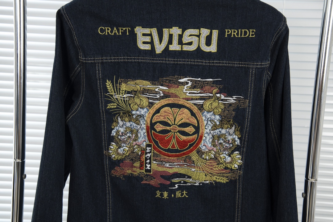 YAO T11 Cowboy Jacket with Japanese Legend Embroidery and Double Dog Pattern - 图片 8