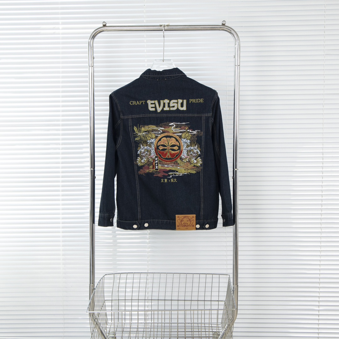 YAO T11 Cowboy Jacket with Japanese Legend Embroidery and Double Dog Pattern - 图片 2