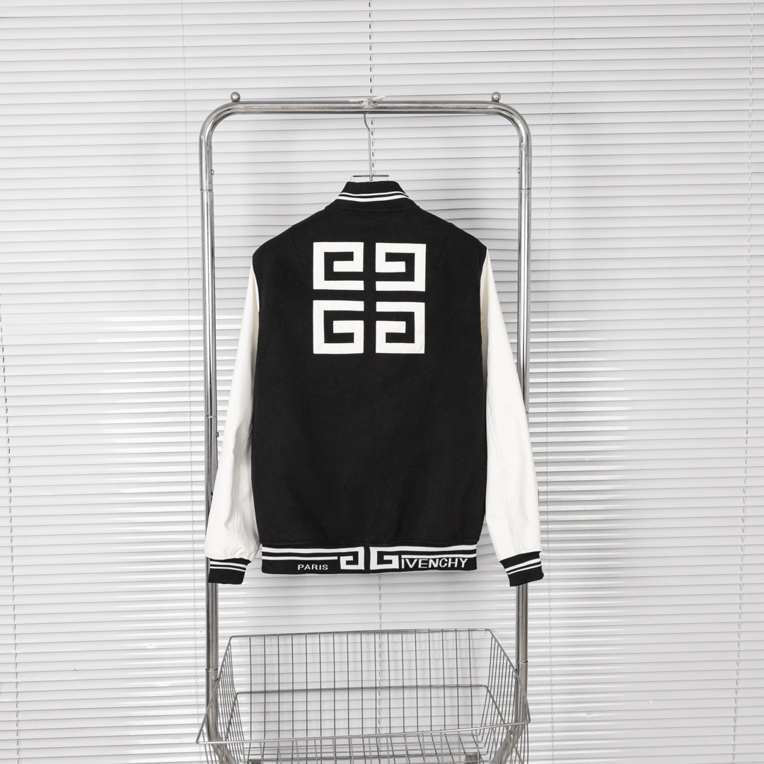 GIVENCHY’s High-Quality Leather Suit with Imported Tweeds, Black and White. - 图片 2