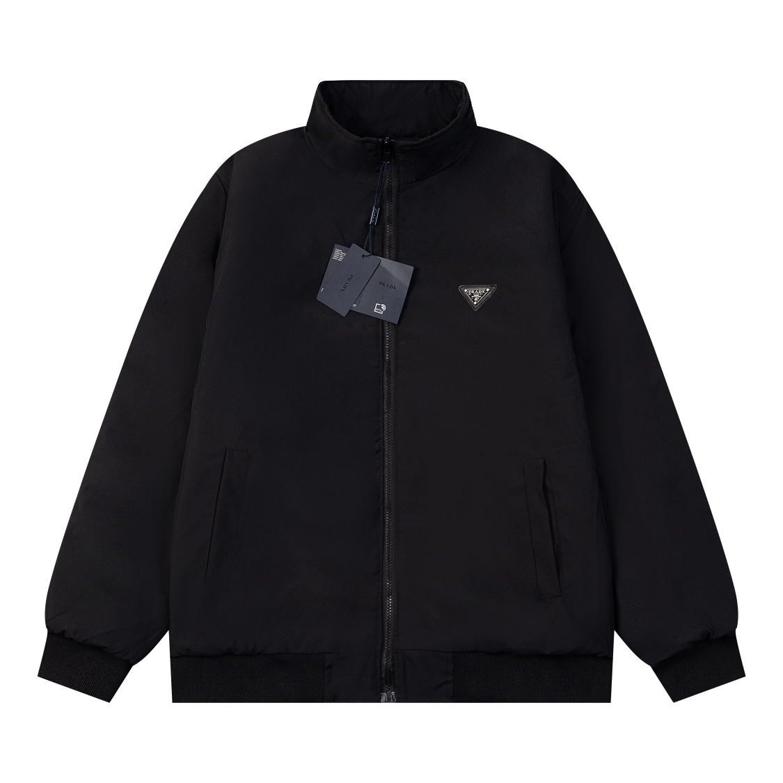 Prada New Triangular Labels Two-faced Cotton Jacket: Prada’s Innovative Luxury Fashion for Men and Women - 图片 2