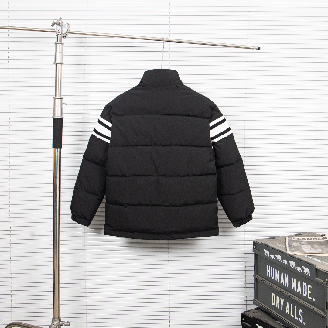 Prada Cotton Coat: Original Design, Unisex Style, Black Color, Sizes S-XL - 图片 2