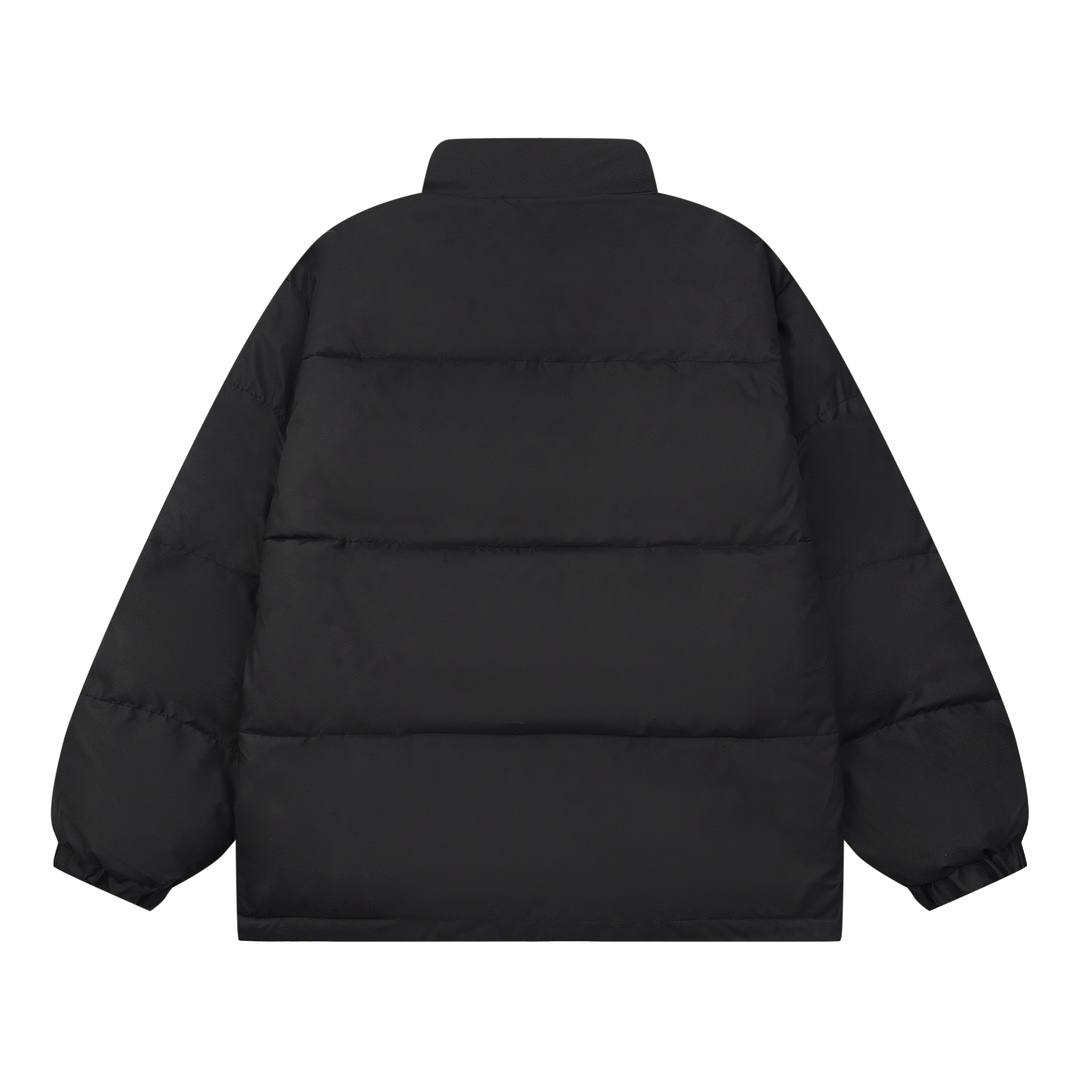 Prada Cotton Coat: Original Design, Custom Details for Success, Unisex Style, Black, S-XL - 图片 2