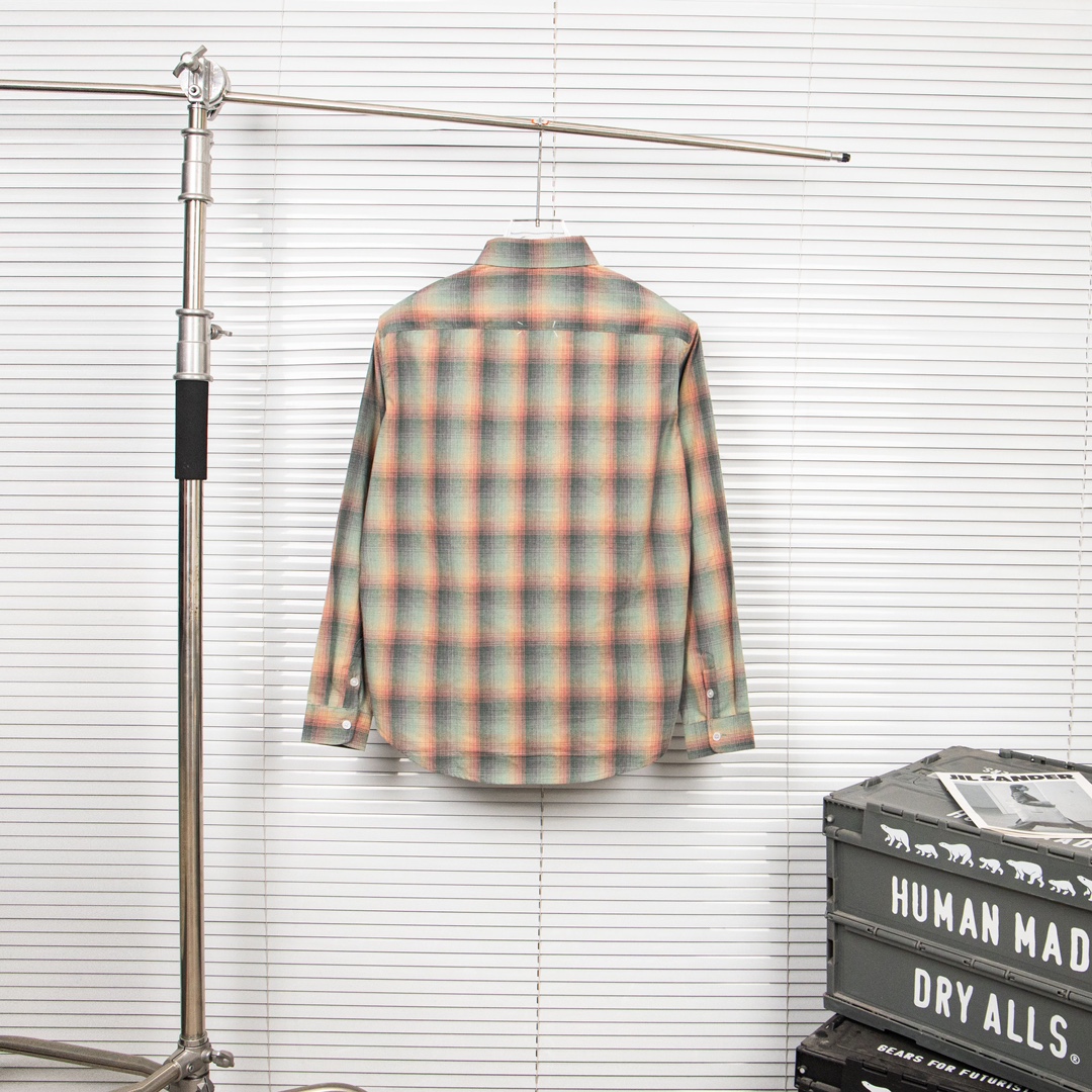 New MM6 Rainbow Maison Margiela 2023 FW Couple Leisure Shirt Details - 图片 2
