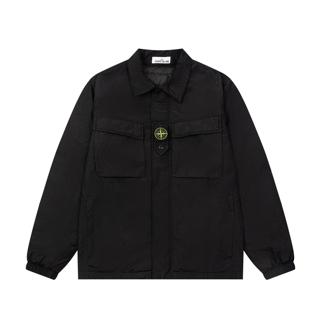 Stone Island FW23 Cotton Jacket: Innovative Design, Reflective, Waterproof, Sky Blue/Black, Sizes M-2XL - 图片 2