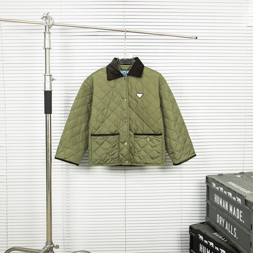 Prada Retro Cotton Jacket: Stylish, Warm, and Unique Design for Fashion Enthusiasts