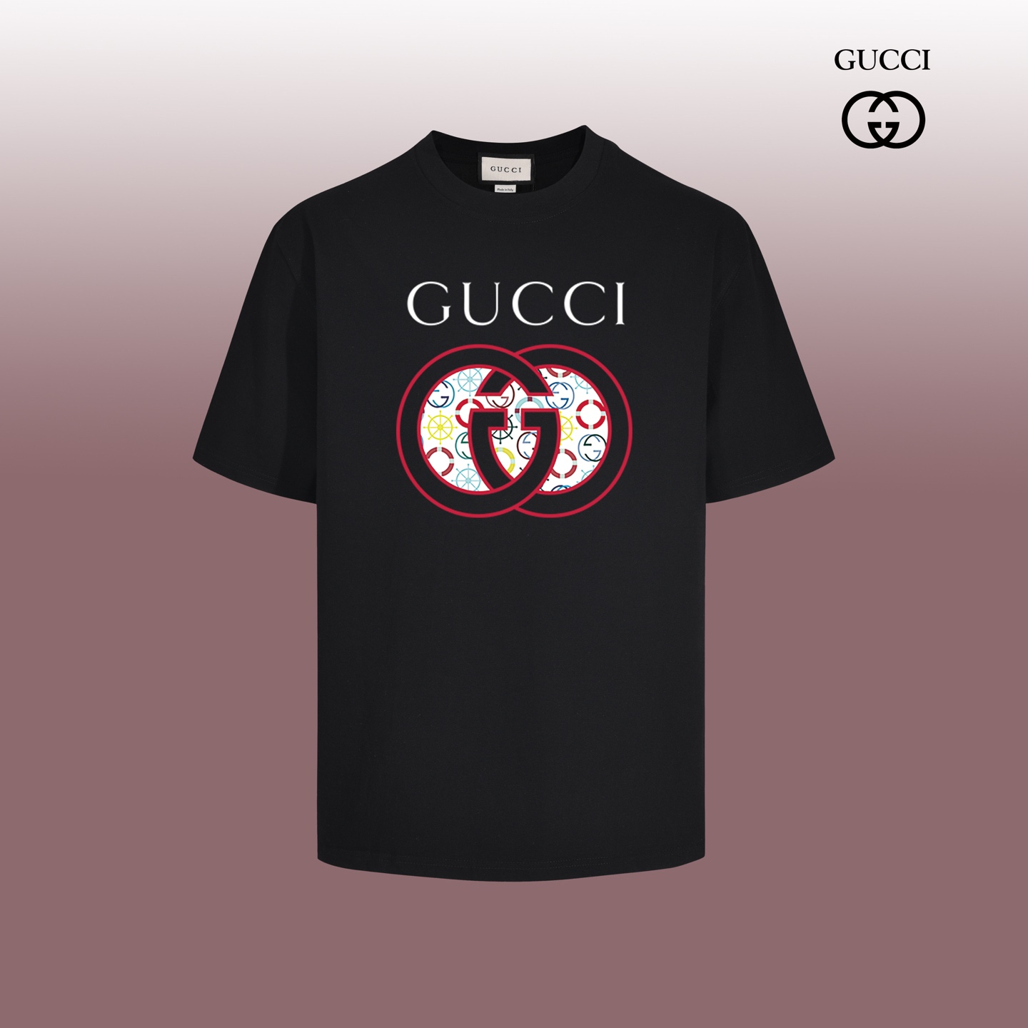 Gucci Classic Print Short Sleeve T-Shirt - Comfortable Oversized Fit
