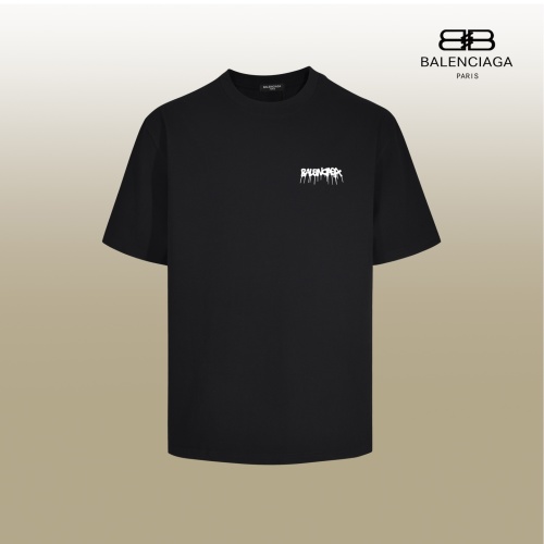 Balenciaga Logo Print Cotton Black T-Shirt Short Sleeve Unisex 1 Balenciaga Logo Print Cotton Black T-Shirt Short Sleeve Unisex
