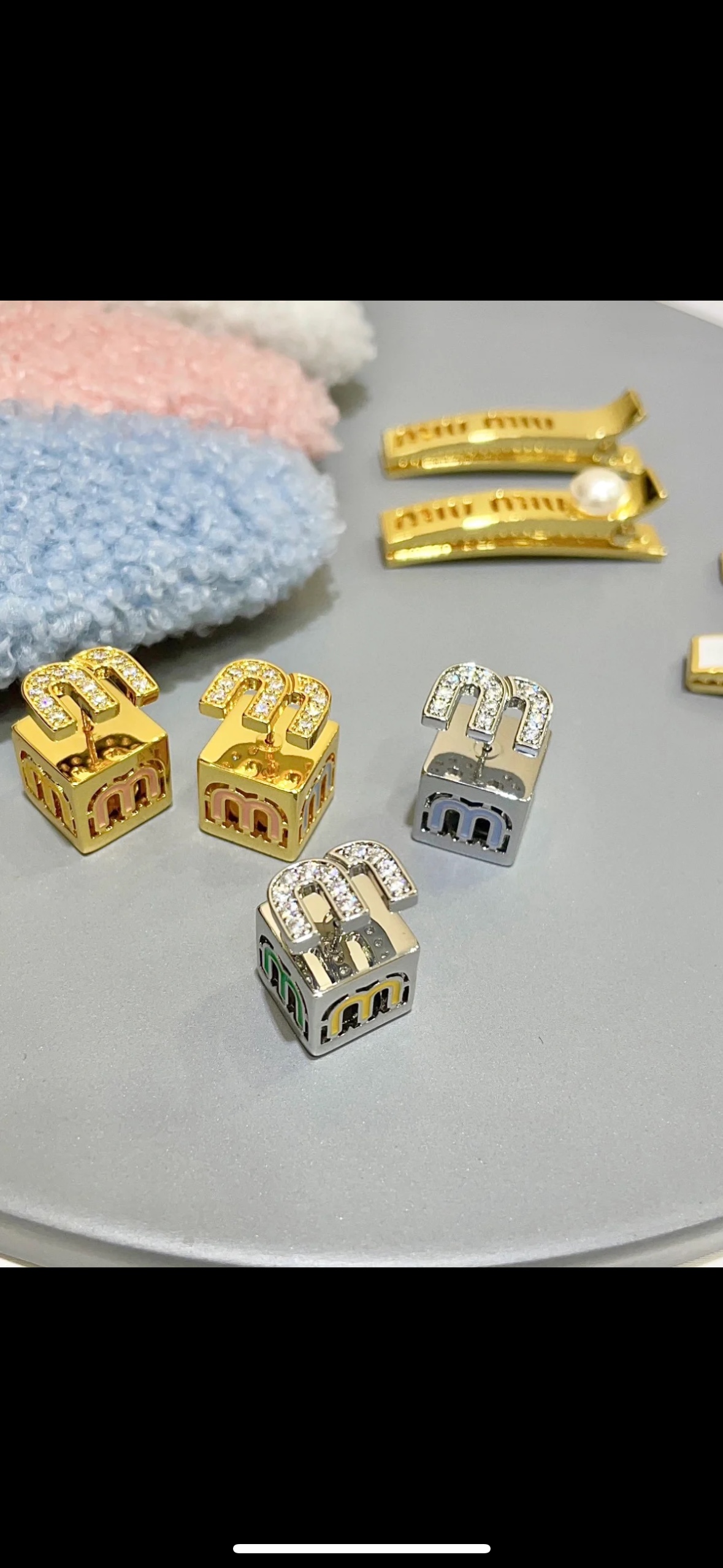 MiuMiu Jewelry Earring Gold Silver