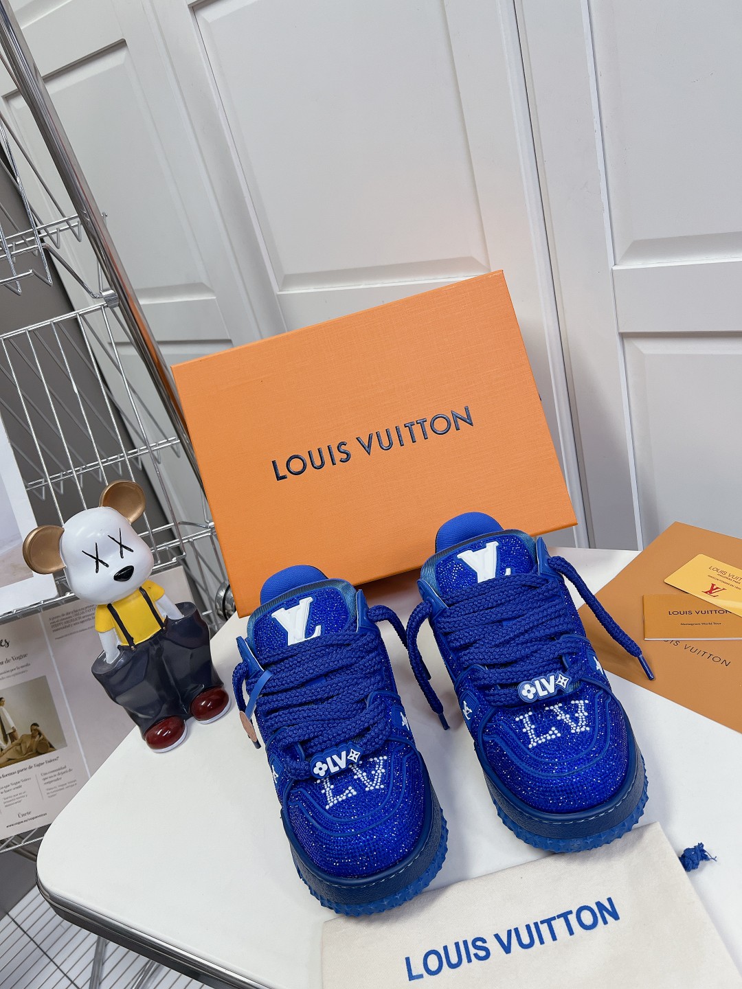 Louis Vuitton Skateboard Shoes Unisex Cowhide TPU Sweatpants