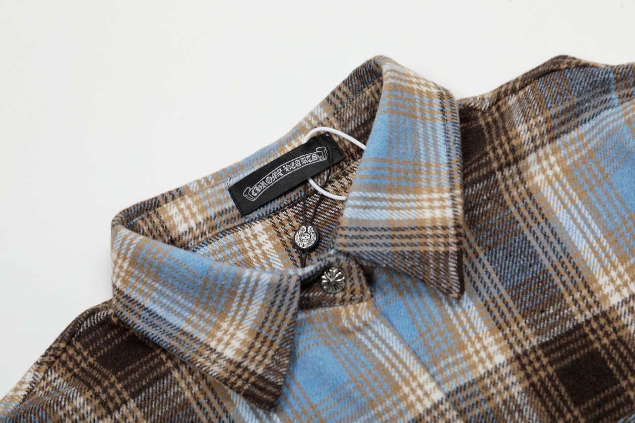 High-Quality Chrome Hearts CH Crawl Heavy Worker’s Shirt for 2025 Fashionistas - 图片 3