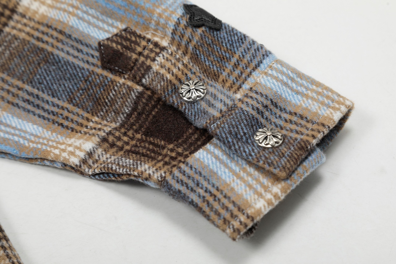 High-Quality Chrome Hearts CH Crawl Heavy Worker’s Shirt for 2025 Fashionistas - 图片 9