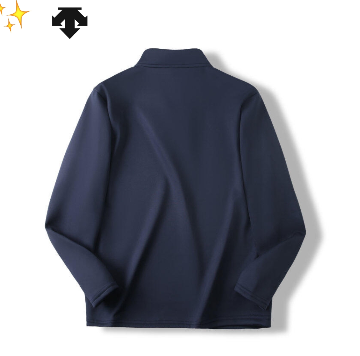 🛒购物价：   💰180（加绒款）
𝗗𝗲𝘀𝗰𝗲𝗻𝘁𝘀 迪桑特
 迪家冬季加绒半高领运动休闲卫衣	
 最近很多地方都开始降温了，这款版型比较日常，抗菌速干科技，高效排湿专为运动设计，单穿也保暖!展现极简美学，时尚“型”!属于怎么搭都不会出错的!
作为一件运动款，弹性毋庸置疑很好，面料含20%的氨纶弹力大，能很好的吸湿排汗，立体收腰剪裁可以展现曲线美H型身材也能看到腰身，最让我喜欢的是这个材质不容易静电，秋冬静电问题真的让人抓狂有没有!领口是半拉链的，保暖防风，原版定制半拉链，潮流穿搭
颜色：黑色  藏青色
尺码：M-3XL





