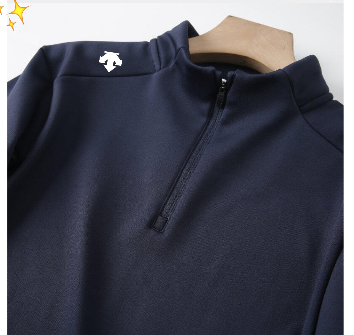 🛒购物价：   💰180（加绒款）
𝗗𝗲𝘀𝗰𝗲𝗻𝘁𝘀 迪桑特
 迪家冬季加绒半高领运动休闲卫衣	
 最近很多地方都开始降温了，这款版型比较日常，抗菌速干科技，高效排湿专为运动设计，单穿也保暖!展现极简美学，时尚“型”!属于怎么搭都不会出错的!
作为一件运动款，弹性毋庸置疑很好，面料含20%的氨纶弹力大，能很好的吸湿排汗，立体收腰剪裁可以展现曲线美H型身材也能看到腰身，最让我喜欢的是这个材质不容易静电，秋冬静电问题真的让人抓狂有没有!领口是半拉链的，保暖防风，原版定制半拉链，潮流穿搭
颜色：黑色  藏青色
尺码：M-3XL





