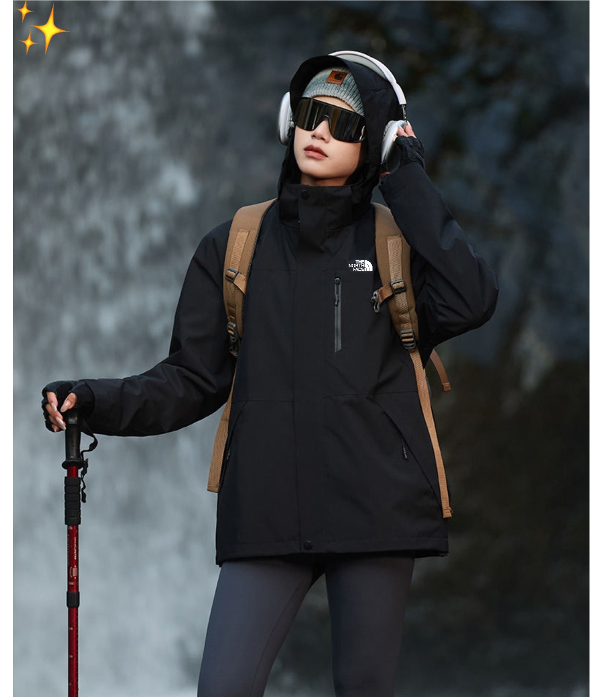 供货价:125💰『云仓特别款』出口贸易版本,天花板版本,原包装+原吊牌  
    The North Face/TNF北面爆品！宽松户外连帽冲锋衣外套•男女同款
25年秋季新款，专柜同步新品！
高品质的货！
喜欢的千万别错过。
首先这款衣服款式属于高定版的冲锋衣夹克款！
上身非常的潮！
面料采用的是GORE-TEX面料！
GORE-TEX面料，长穿户外品牌衣服的应该多少都有了解！
面料防风防水，当然了防风防水的面料很多！
但是GORE-TEX面料的防风防水是可以说是数一数二的！
这个面料也是进口客供的面料！

细节满满的赞。强烈推荐潮男潮女必备单款！
店主亲自推荐，必须自留款！
尺码：M-4XL
颜色：黑色 紫色 黄色 粉色 灰色 暖白 红色 蓝














            