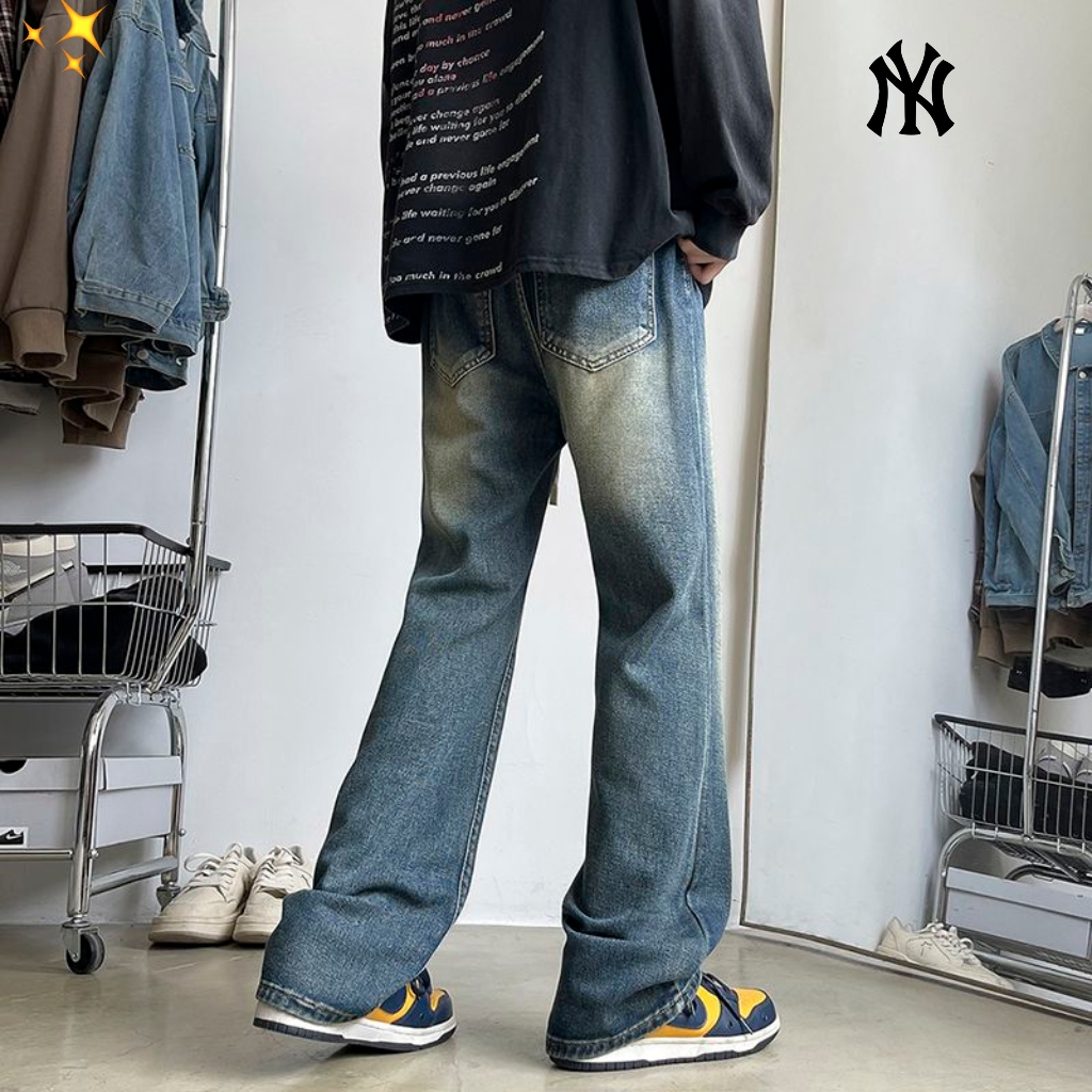 供货价:90💰『高瑞轻量化』常熟特别货,极致做工贸易款,原包装+原吊牌
       MLB/NY洋基队 25ss美式牛仔裤代购版经典复古直筒纯色牛仔休闲裤，干净利落的显瘦裤型，简洁大气的腿部线条，量身定做版的剪裁，随意搭配上衣就显得时髦年轻！松紧腰设计，宽松版型，水洗牛仔面料，舒适透气，上身有型！
颜色：怀旧蓝 磨白灰 浅蓝
尺码：M－3XL
  













