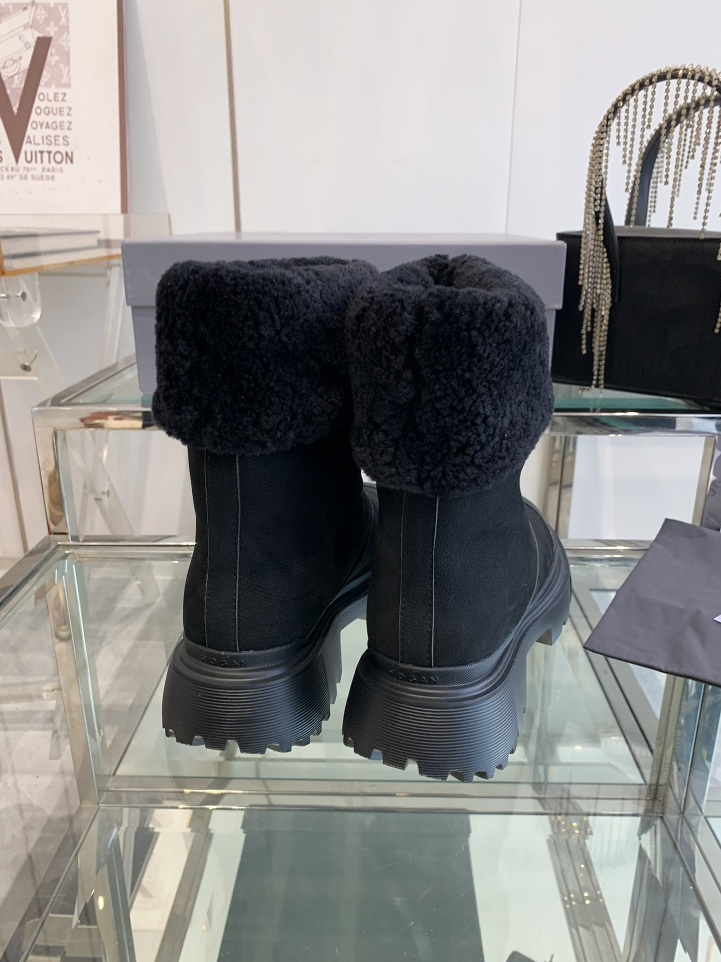HHOGAN 24ss Wool Snow Boots: Warm, Comfortable, and Stylish for Autumn/Winter - 图片 5