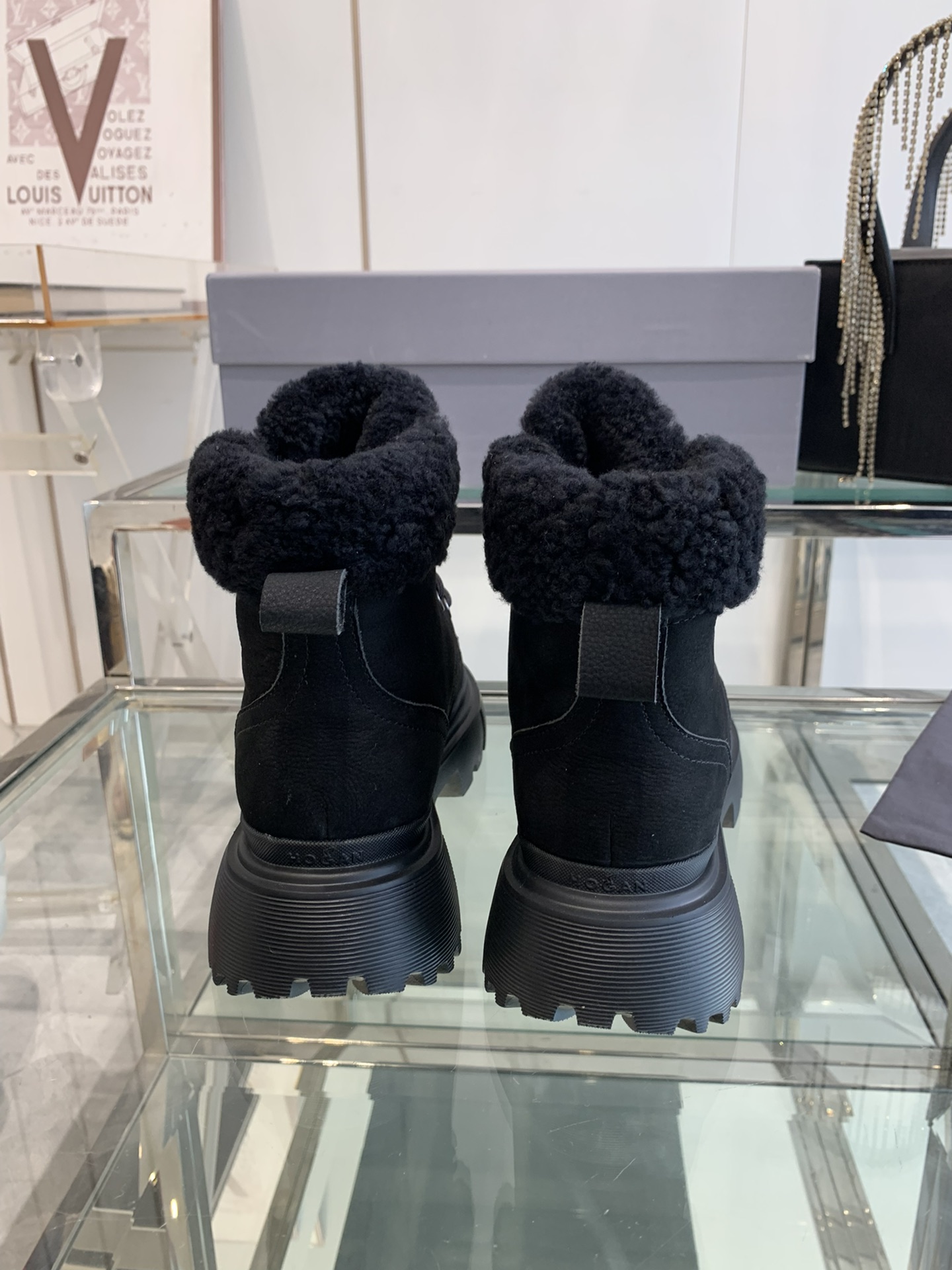HHOGAN 24ss Wool Snow Boots: Warm, Comfortable, and Stylish for Autumn/Winter - 图片 5