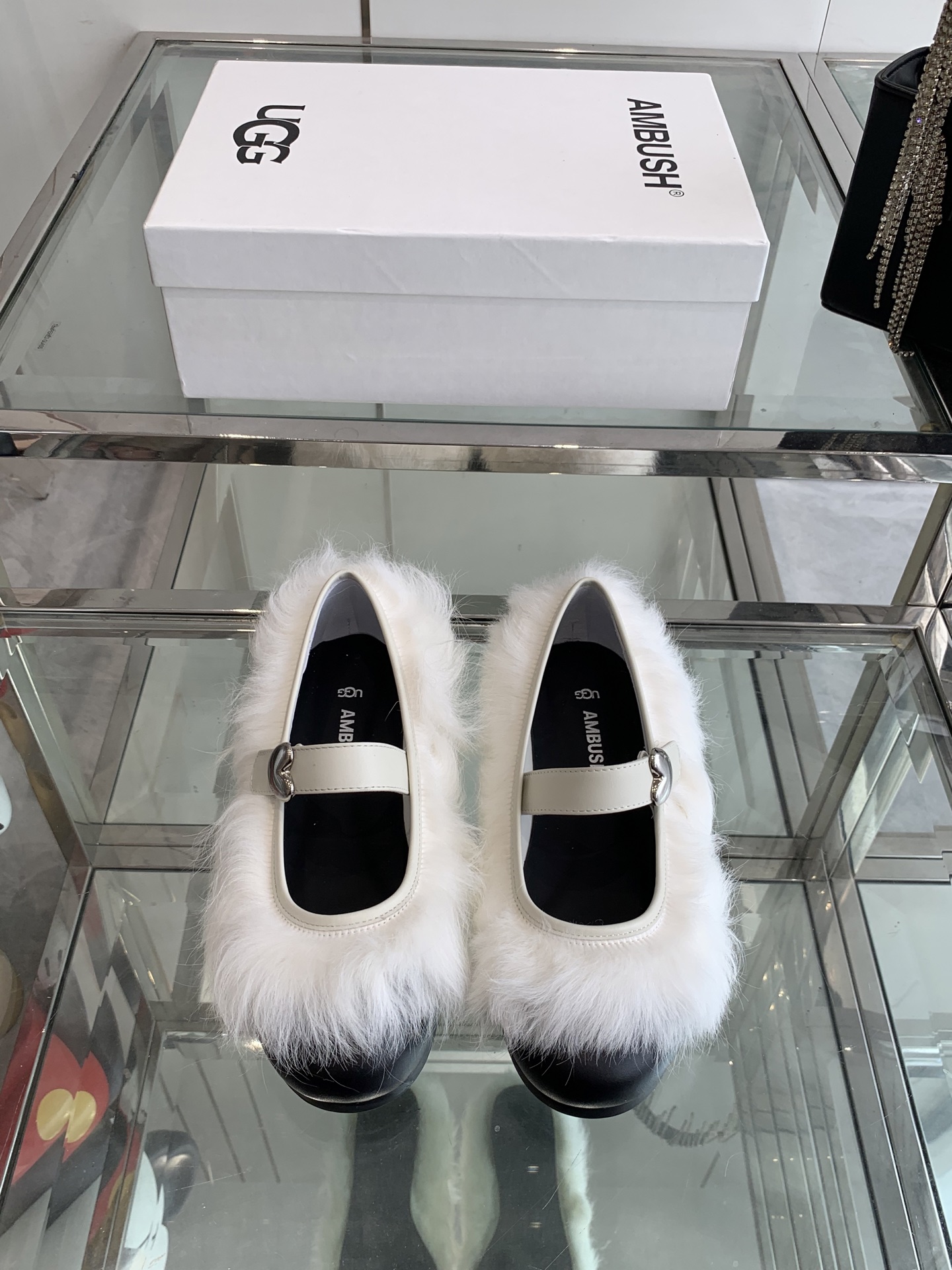 Ugg x Ambush Fluffy Mary Jane Shoes - Designer Collaboration, Stylish & Unique 1 Ugg x Ambush Fluffy Mary Jane Shoes - Designer Collaboration, Stylish & Unique