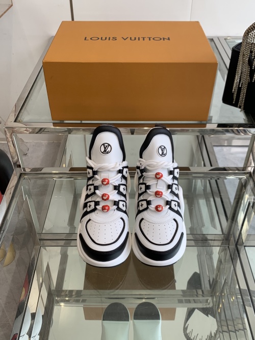 Louis Vuitton Archlight Sneakers White Thick Bottom Lace-Up - Size 35-40 1 Louis Vuitton Archlight Sneakers White Thick Bottom Lace-Up - Size 35-40