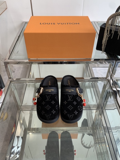 Louis Vuitton To-Go Comfort Monogram Canvas Sandals, Black, Women Shoes 1 Louis Vuitton To-Go Comfort Monogram Canvas Sandals, Black, Women Shoes