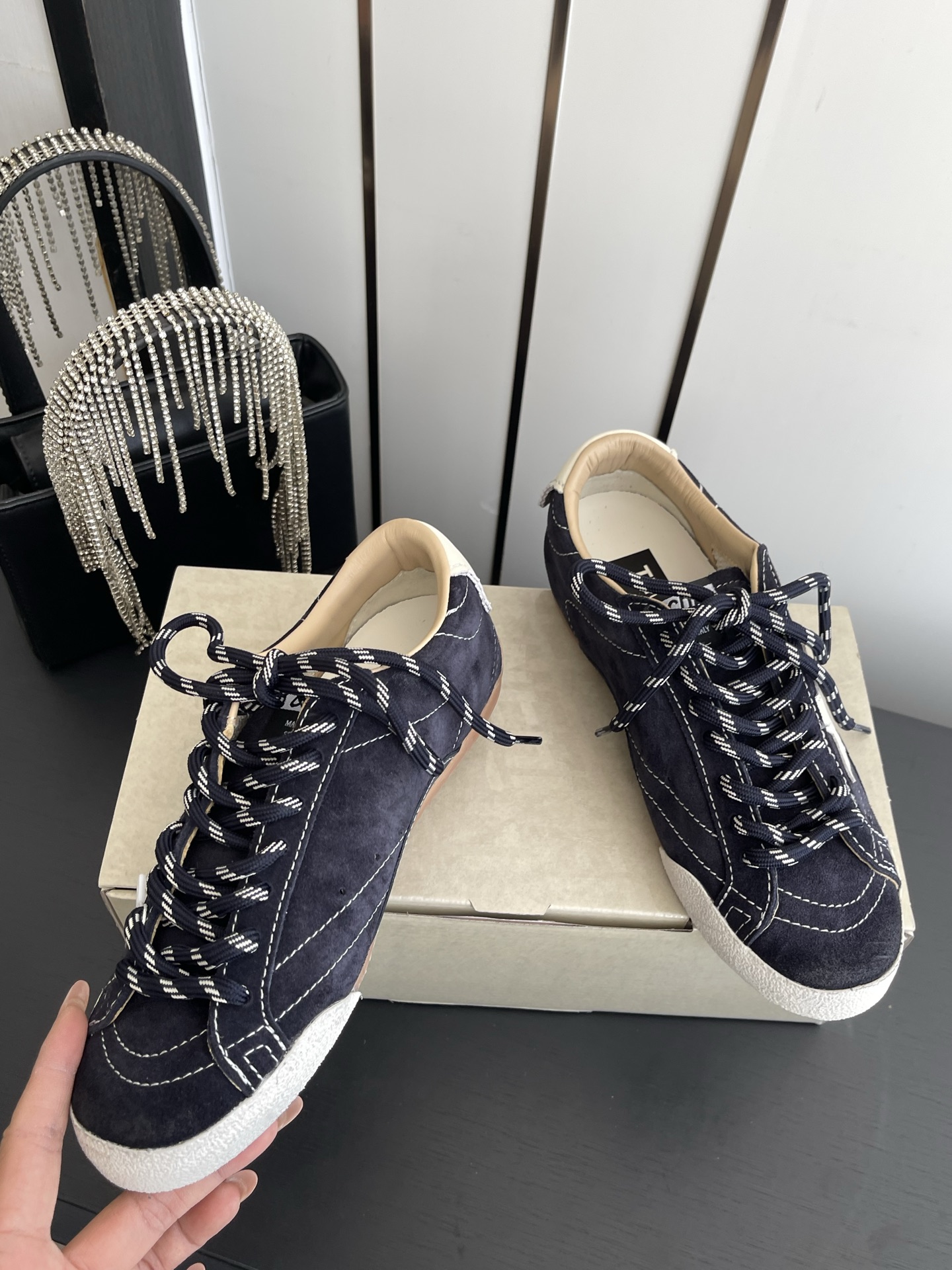 Alexander McQueen 720 26ss春夏新款星星做旧休闲板鞋