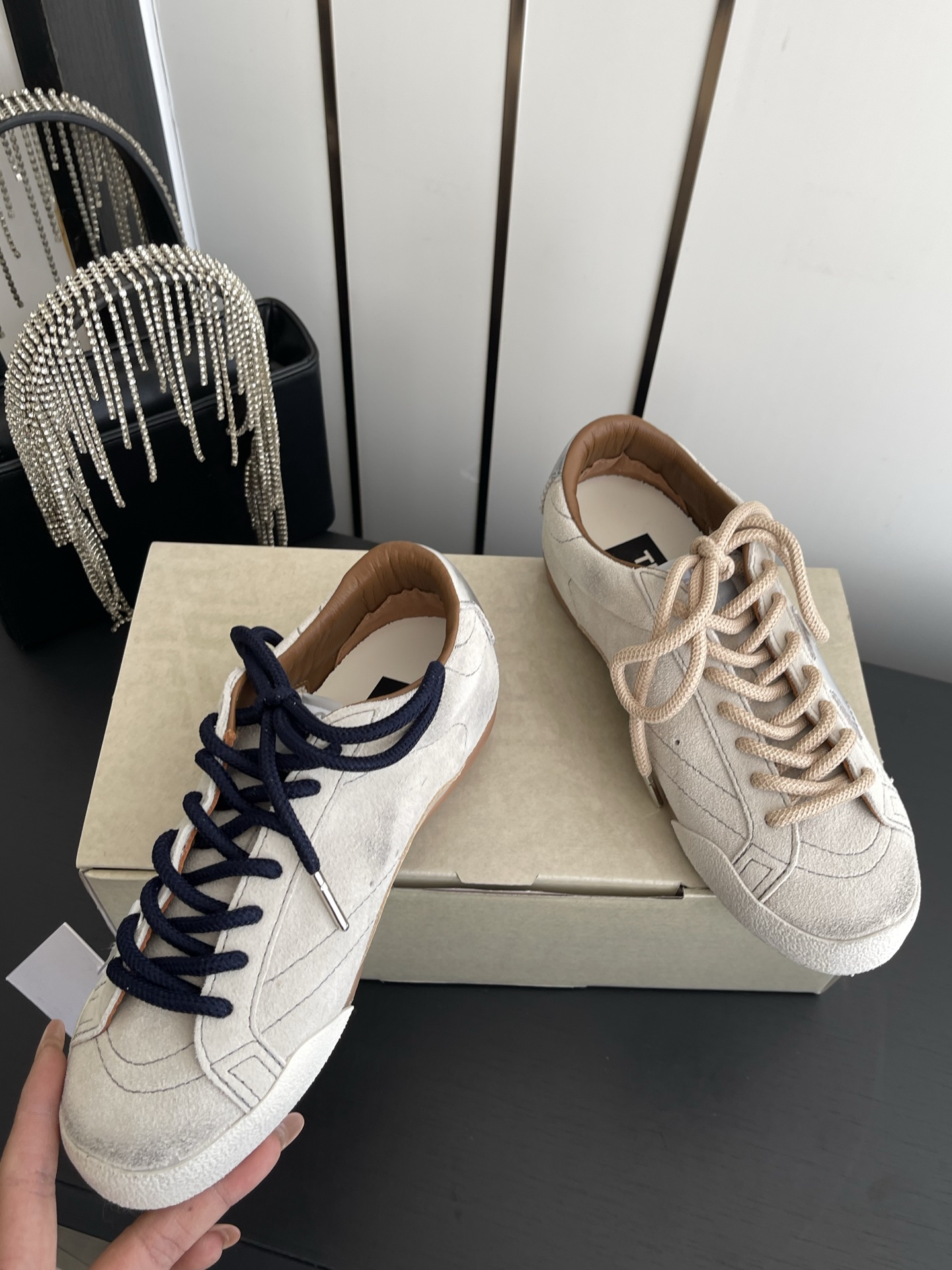 Alexander McQueen 720 26ss春夏新款星星做旧休闲板鞋