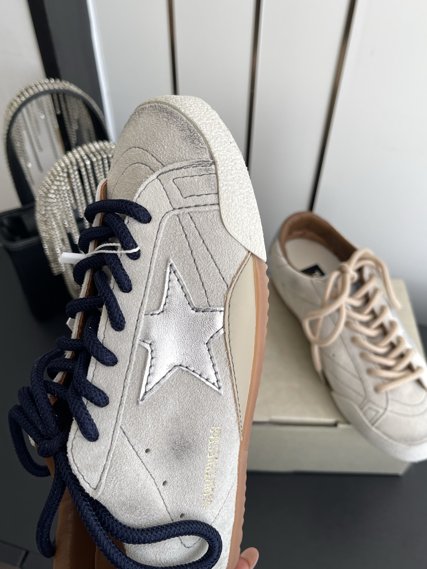 Alexander McQueen 720 26ss春夏新款星星做旧休闲板鞋