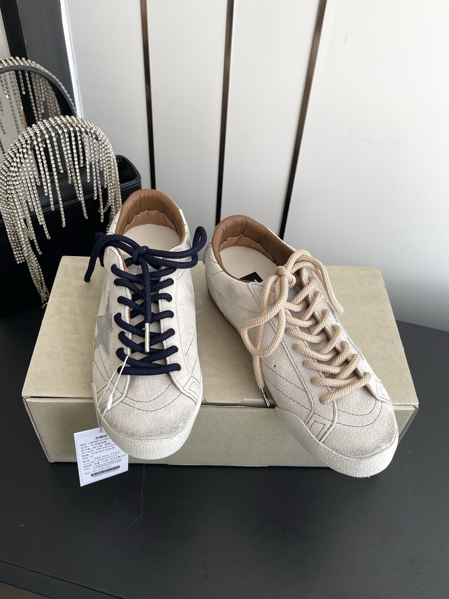Alexander McQueen 720 26ss春夏新款星星做旧休闲板鞋