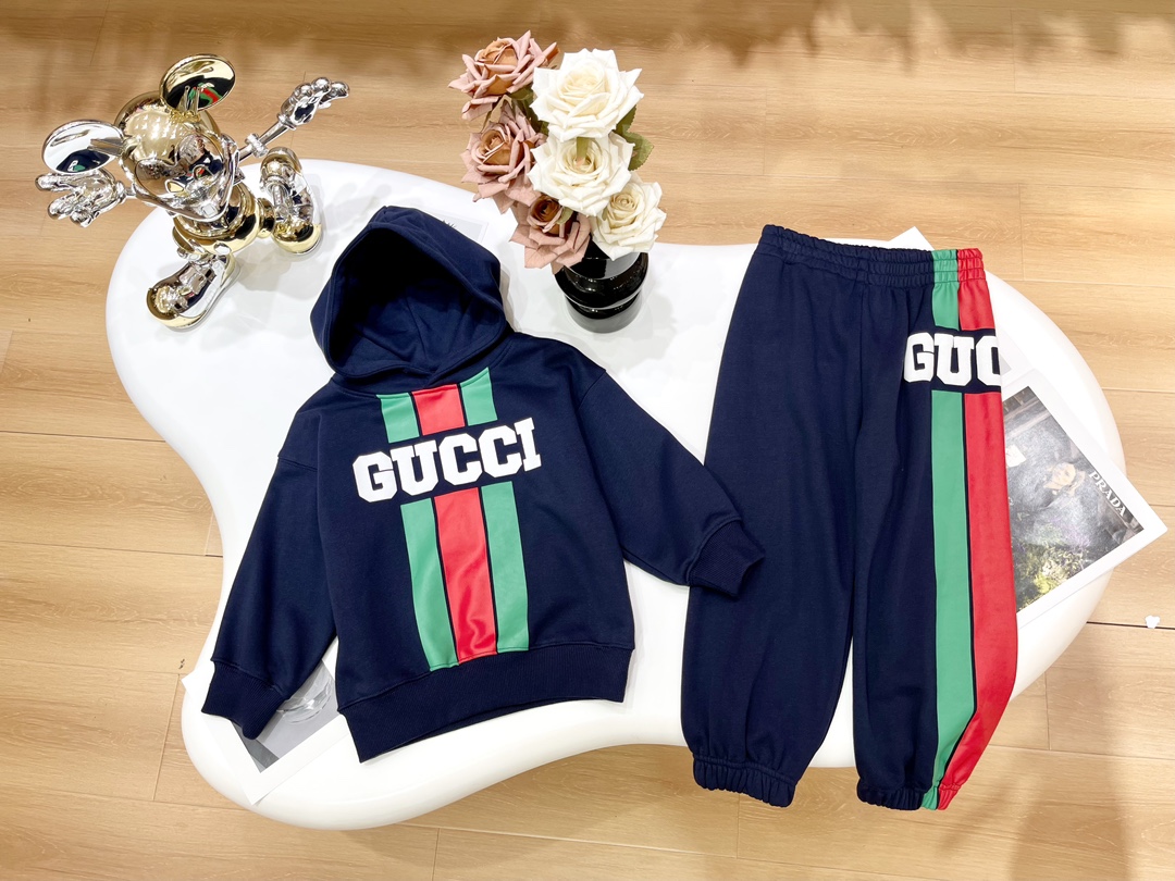 Gucci Clothing Hoodies Kids Clothes Two Piece Outfits & Matching Sets Printing Kids Boy Girl Fall Collection Hooded Top