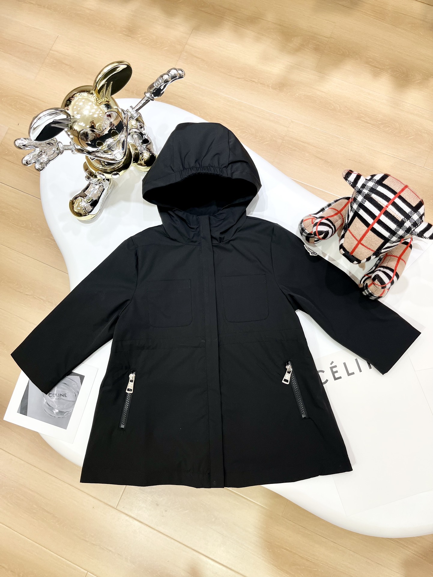 Moncler Clothing Coats & Jackets Kids Clothes Black Yellow Kids Boy Girl Fall/Winter Collection