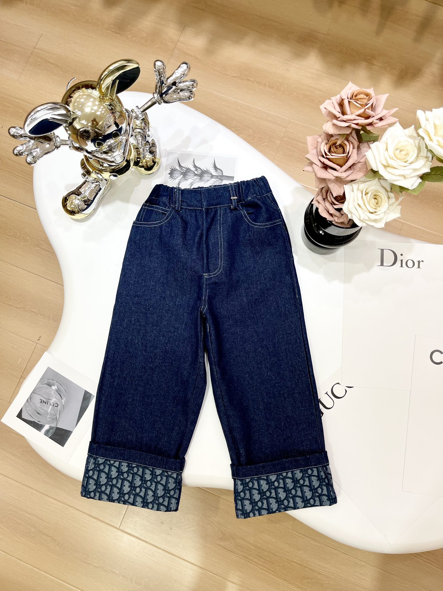 Dior Réplica
 Vaqueros Ropa infantil Pantalones Azul Impresión Niños Niña Universal para hombres y mujeres Colección otoño – invierno