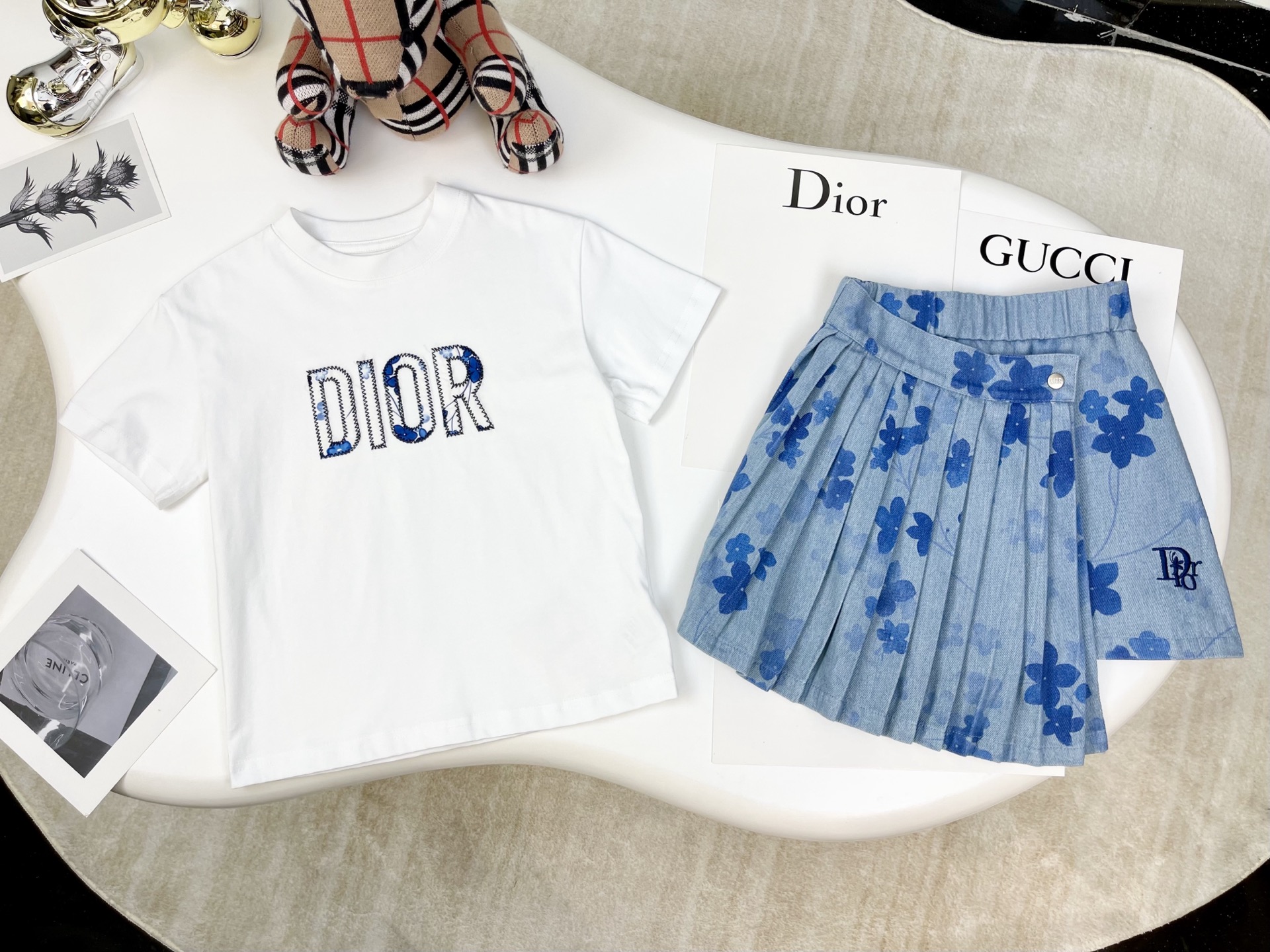 ❤️Sin menos @88 Camiseta de manga corta DIOR 迪奥 2025 Nueva camiseta de manga corta para niños de verano Tecnología de b…
