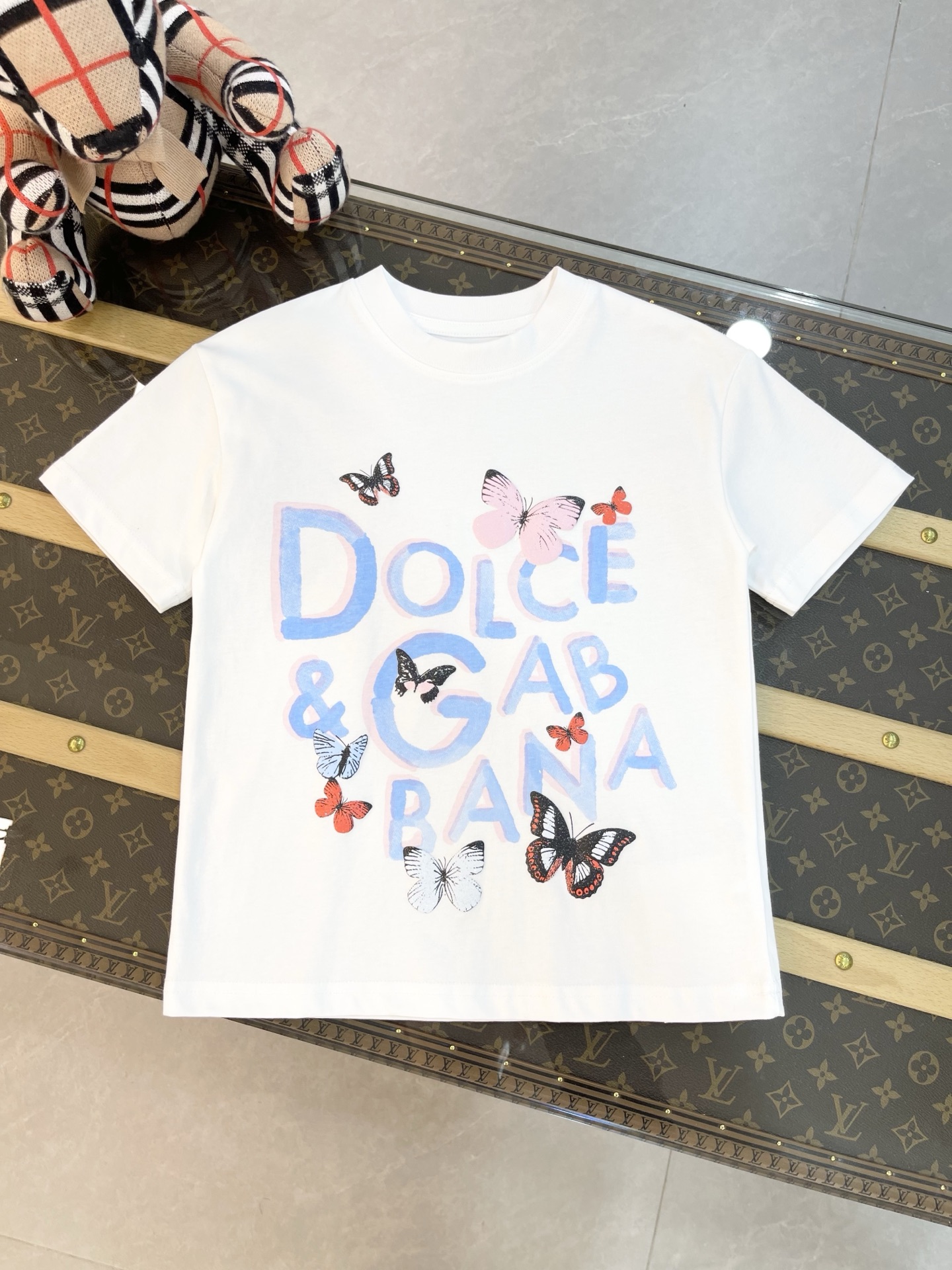 Precio de venta ¥79 sin descuento DOLCE&GABBANA 杜嘉班纳 2026 primavera temprana ropa infantil nueva manga corta camiseta c…