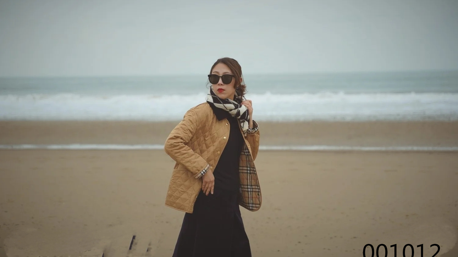 Elegant Quilted Jacket - Classic Fall/Winter Style, Available in Beige 2 a1705454533541 1251