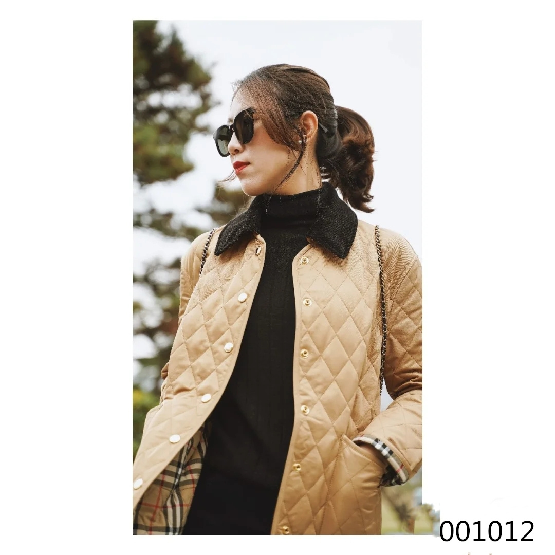 Elegant Quilted Jacket - Classic Fall/Winter Style, Available in Beige 1 a1705454533542 0410